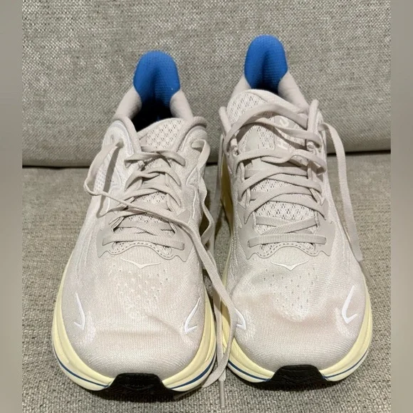 Hoka Sneakers in Cream and Blue - Picture 3 of 6